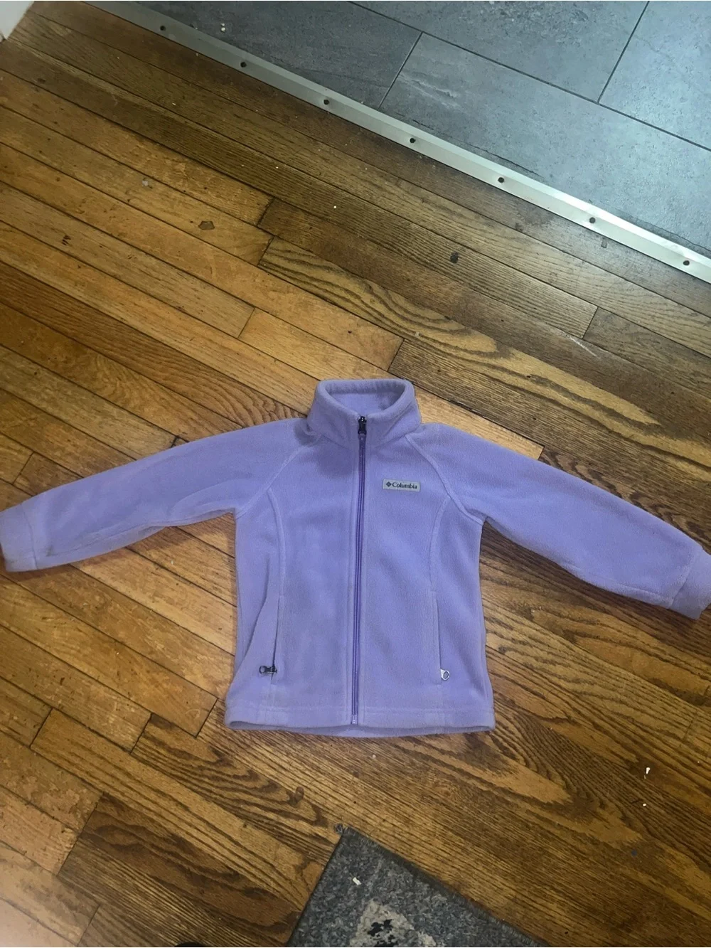 Columbia Girls' Lavender Full‑Zip Fleece Jacket
